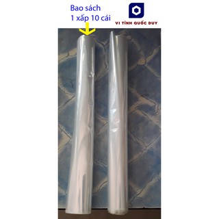 [Loại mỏng] 2 xấp Bao kiếng bao sách học sinh. KT (20 x 24 cm). 1 xấp 10 cái. 2 xấp 20 cái. Vi Tính Quốc Duy