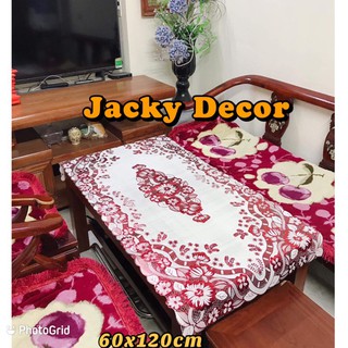 FREESHIPKhăn trải bàn 60x120cm Ren Hoa ĐỎ- [HÀNG ĐẸP]