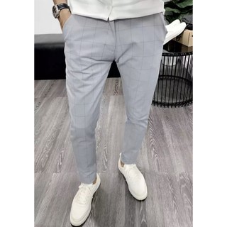 QUẦN TÂY CARO NAM CAO CẤP CHẤT MỀM KHÔNG NHĂN CO DÃN NHẸ SAI 27 ĐẾN 32