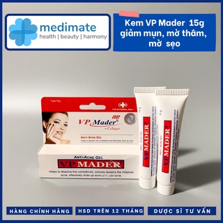 Gel VP Mader giảm mụn, mờ thâm, mờ sẹo mụn (tuýp 15g)