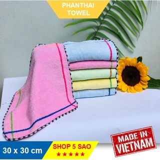 Khăn vuông siêu mềm lau miệng/ rửa mặt cho bé/ lau bát đĩa - 30cmx30cm (35g) #khanchobe