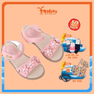 Dép sandal bé gái RABITY quai hậu đính hoa và bướm 3211.3212.20099