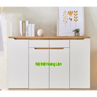 Tủ giầy gỗ công nghiệp phối màu mẫu mới