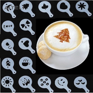 Bộ 16 Khuôn nhựa tạo hình cà phê capuchino