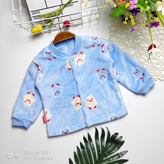 áo dài tay lông tuyết siêu ấm cho bé yêu ,3-10kg(nhiều màu)
