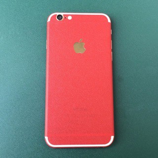 Skin Dán bộ Iphone [ ĐỎ ] Nhôm và Nhám