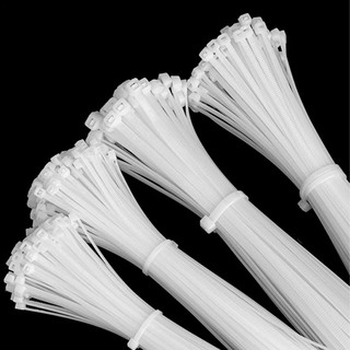 Dây Rút,Dây thít,Lạt Nhựa Màu Trắng 1 Túi 250g: 3x100mm 3x150mm, 4x200mm 4x250mm, 8x500 Buộc Cố Định, Xâu Chuỗi Các Vật