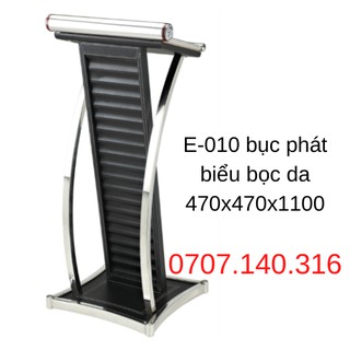 Bục Phát Biểu Bằng Gỗ Hội Nghị, Trường Học, Bục Phát Biểu Khung Inox, E-011