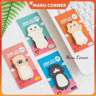 Set 30 giấy note giấy nhớ mèo con siêu cute face cat