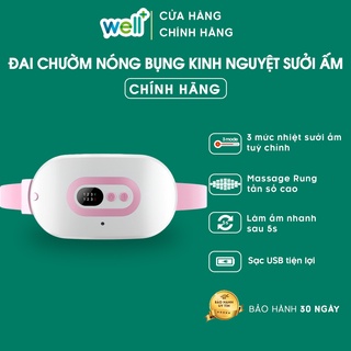 Đai Chườm Nóng Bụng Kinh Nguyệt Sưởi Ấm Massage Giảm Đau Bụng, Đau Lưng Cho Bạn Gái