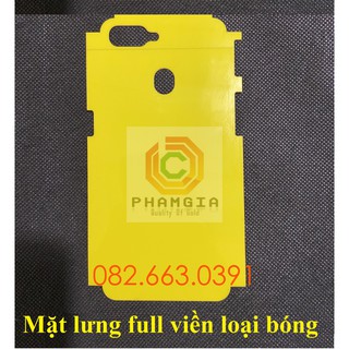 Dán PPF bóng, nhám cho Oppo A12/ A5S màn hình, mặt lưng, full lưng viền siêu bảo vệ