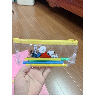 Túi đựng bút trong suốt, hoạt hình dễ thương