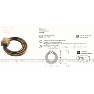 Tay nắm âm, Tay âm tủ nội thất tủ bếp, tủ áo, ngăn kéo phong cách hiện đại, tân cổ điển K6179