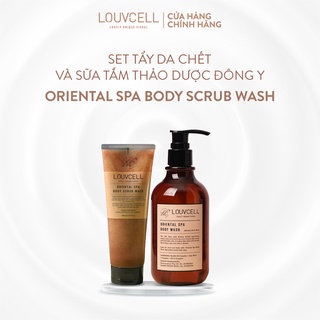 Set tẩy da chết và sữa tắm thảo dược Đông Y Louv Cell Oriental Spa Body