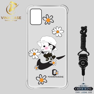 Ốp lưng Samsung M31 Hoa Cúc Peaceminusone chống sốc trong(sản phẩm có 6 mẫu)-Tặng kèm dây đeo điện thoại