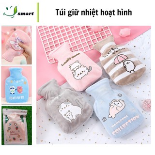 Túi giữ nhiệt hoạt hình sử dụng nóng lạnh chất liệu nhung mềm mại nhỏ gọn tiện lợi di chuyển dễ dàng