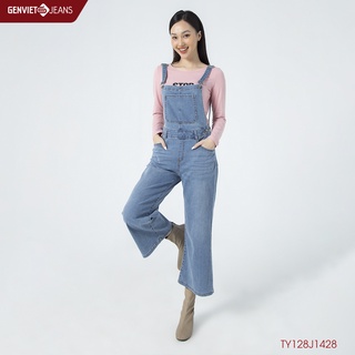 Yếm dài jeans nữ GENVIET TY128J1428 (trùng SP)
