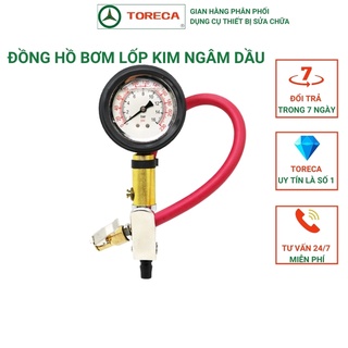 Đồng hồ bơm lốp ô tô có mặt ngâm dầu TORECA