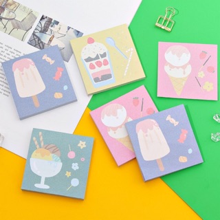 Sổ tay note pad hình ly kem, kem ốc quế