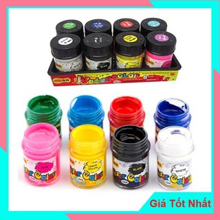 Bộ Màu Nước 8 Màu Colokit WACO03 - Màu Mềm Mịn Và Đều, Độ Hòa Tan Khi Phối Màu Cao