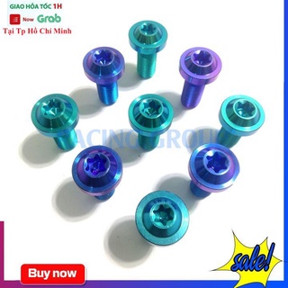 Ốc Gr5 Siêu Cứng Loại 8li Dù Dầy Màu Titan Và Lục Bảo Gắn Đĩa Tất Cả Loại Xe