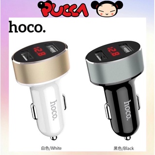 Tẩu sạc oto 2 cổng Led LCD 2.1A Hoco Z26 Hàng chính hãng