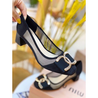[ ảnh thật 100#%] giày cao gót nữ, giày nữ công sở vải lưới cao cấp, gót 3 phân hàng Qccc