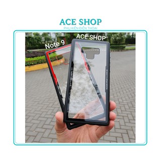 Ốp Note 9 hoàn thiện bằng lưng kính cường lực + viền silicon dẻo