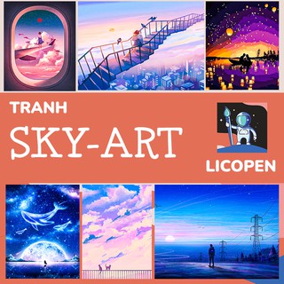 [CÓ SẴN] Tranh Tô Màu Theo Số Licopen - Tổng hợp các mẫu tranh Sky Art - Space Collection
