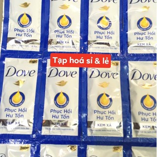 6 Dây kem xả Dove Phục hồi hư tổn gói 6g (dây 12 gói)