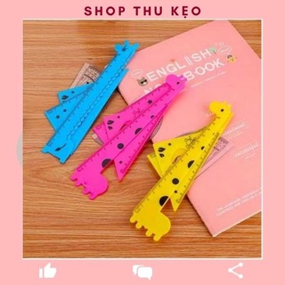 Văn phòng phẩm ⚡FREESHIP⚡ Bộ thước kẻ, đo độ, êke, đồ dùng ngộ nghĩnh cho bé