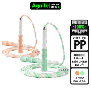 Dây nhảy tập thể lực cao cấp Agnite 2.8mm độ đàn hồi cao, lõi bông bền, giúp rèn luyện thể lực, màu Xanh lá cây - F4140