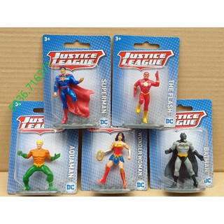 Mô hình nhân vật siêu anh hùng Justice League size mini hàng Mattel Canada