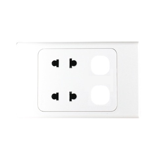 Ổ CẮM ĐÔI 2 CHẤU 16A KẾT HỢP 2 LỖ A20 PLUS MPE (A20US2XXN)