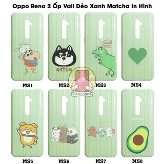 Ốp Lưng TPU Dẻo Vali Chất Sọc Dành Cho Oppo Reno 2 In Hình