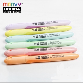 Bút Dạ Quang Thân Cao Màu Pastel - Marvy 8000