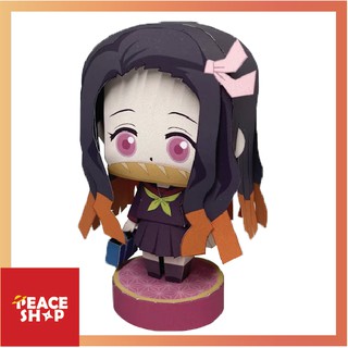 Mô hình giấy Nezuko phiên bản học đường - Kimetsu no Yaiba