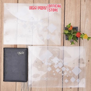 Túi clear bag Bìa nút Túi cúc Khổ F4 Flexoffice FOCBF01