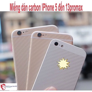 Miếng dán Carbon iPhone 5 đến iPhone 13promax