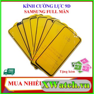 Kính cường lực Full màn Samsung M12 Note 10 lite S10 lite M32 A03S A22 M62  A01, A11, A21, A21s,A31,M21,M31 ...