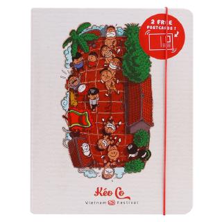 Sổ Tay Khai Trí Stationery Trò Chơi Dân Gian - Giấy Kẻ Hàng Chấm Bi - Mẫu 3 - Kéo Co - Khai Trí Stationery