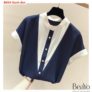 B654-Áo Viền Phối màu sang trọng