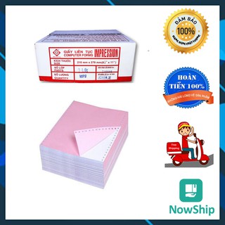 Giấy Vi Tính Liên Sơn, Giấy in Liên Tục 1, 2, 3, 4, 5 liên Khổ A4, A5 (210x279mm) -Tập sổ giấy bookmark, văn phòng phẩm