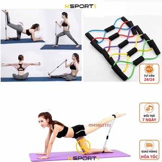 Dây kéo đàn hồi kháng lực tập gym thể dục đa năng vòng số 8 Nam Nữ - Dụng Cụ Tập Gym Tại Nhà