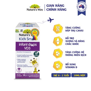 Siro Uống Nature's Way Kids Smart Infant Drops VD3 Bổ Sung Vitamin D Cho Bé 10ml