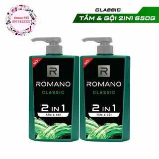 Tắm Gội Romano 2in1 650ml