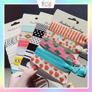 [Mã SKAMCLU8 giảm 10% cho đơn từ 100K] Set 5 dây cột tóc thắt nút