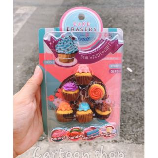 Vỉ gôm bánh donut văn phòng phẩm