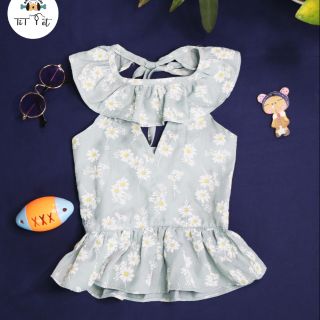 Áo bo chun cắt out cho cún cái