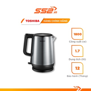 [Mã ELHADEV giảm 4% đơn 300K] Bình Đun Siêu Tốc TOSHIBA KT-17DR1NV - Bảo Hành Chính Hãng